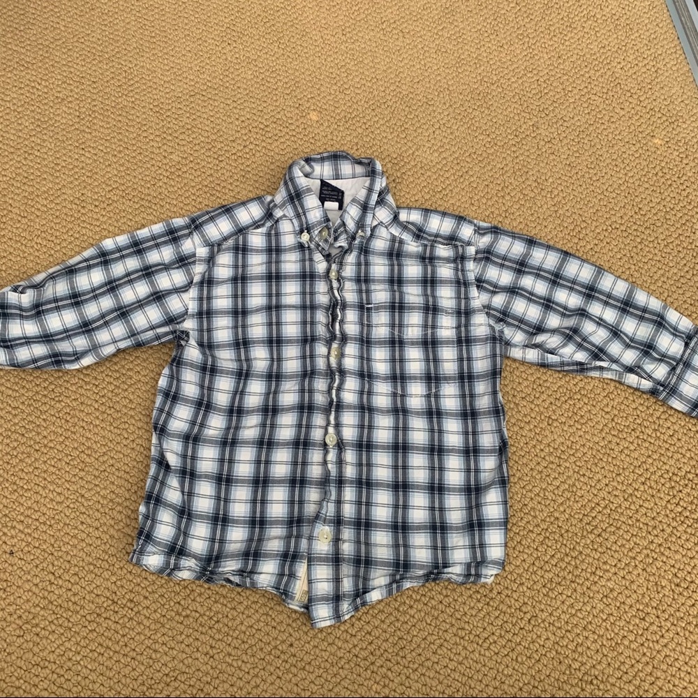 Checkered Boys Button Down Shirt